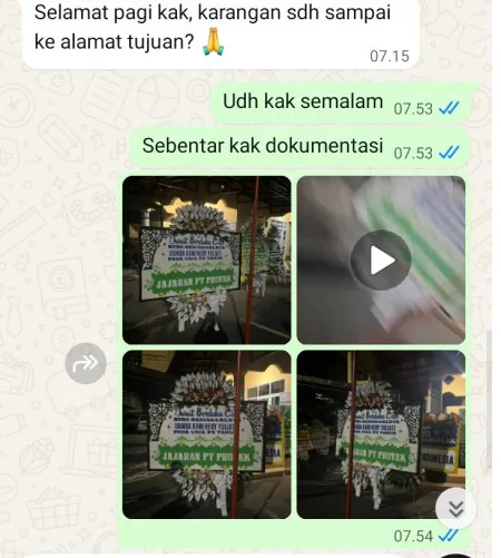 Pengiriman Papan Bunga Selamat Kelapa Gading Timur