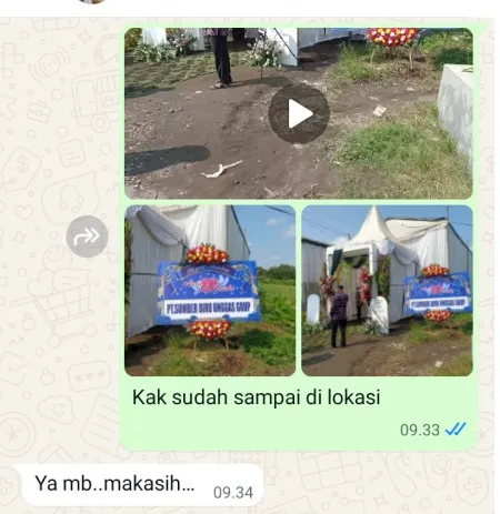 Pengiriman Karangan Bunga Kelapa Gading Timur