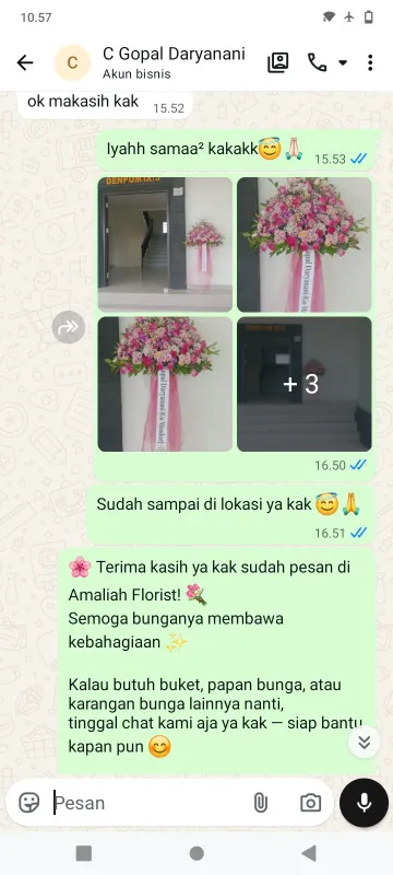 Pengiriman Karangan Bunga Kelapa Gading Timur